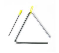 Triangle de Percussion - Outil pédagogique pour Musique et Éducation Préscolaire - Instrument Musical avec Batte - 1 Pack.