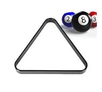 Triangle de Piscine - Support Triangle de Billard | Ball Setter - Accessoire de Piscine Noir 8 Setter de Balle américain Durable Compatible avec balles de 57 mm, idéal pour Les salles de Jeux, Les