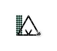 Triangle de Positionnement Polyvalent pour Billes de 57mm - Lot de 6 Pièces