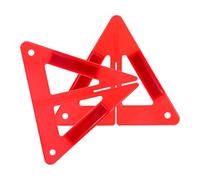 Triangle de Sécurité Pliable Rouge en Pvc pour Urgences Routières