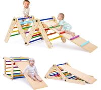 Triangle d'escalade Gym, design pliable, adapté aux 1-7 ans, multicolore