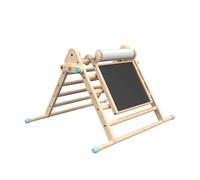 Triangle D'escalade Pliable Avec Tableau Montessori Bois Fsc® Marron TU
