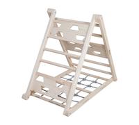 Triangle Pikler - Roba - Triangle D’Escalade Pour Enfant Avec Échelons Corde D'escalade Et Surface De Préhension - Bois Naturel
