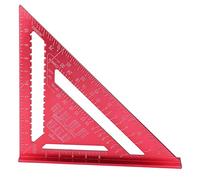 Triangle du bois étoilé en aluminium Aluminium Rouge Corrosion à échelle claire Carrée Carrée de 12 pouces Tool de précision Meubles Construction