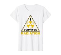 Triangle du Mois de la Sensibilisation au Cancer - I Survived Radiation Funny T-Shirt Graphique avec Valeur