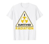 Triangle du Mois de la Sensibilisation au Cancer - I Survived Radiation Funny T-Shirt Graphique avec Valeur