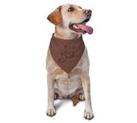 Triangle Élégantes De Chien 30X70Cm Annonce De Grossesse De Big Brother (Brown) Bandana Chien Chats Polyester Serviettes Triangle pour Animaux pour Animal De Compagnie