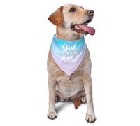 Triangle Élégantes De Chien 30X70Cm Lui Ou Elle ? Que Sera-Ce ? (Coloré) Chiens Bandana Foulards Ajustable Bandana Chien Chats pour Animal De Compagnie Petite, Moyenne Et Grande Taille