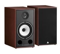 Triangle Enceinte bibliothèque Borea BR03 noyer x2