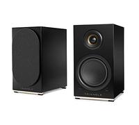 Triangle - Enceintes Actives AIO Twin - Enceintes Bibliothèque Wi-FI & Bluetooth avec Amplificateur 2x50W - Audio HD - Entrées Phono/Platine + TV Optique - 165 x 304 x 235 mm - Noir (Paire)