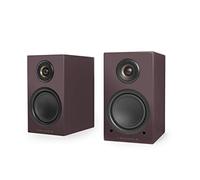 Triangle - Enceintes Actives LN01A - Enceintes Bibliothèque Bluetooth avec Amplificateur 2 x 50W - Audio HD - Entrées Phono/Platine Optique & Sortie Caisson - 165 x 291 x 225 mm - Aubergine (Paire)