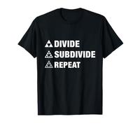 Triangle Fractal Géométrie Divide Subdivide Repeat T-Shirt