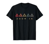 Triangle Fractal Géométrie Mathématiques Rétro T-Shirt