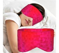 Triangle Fuchsia Géométrique, Masque de sommeil pour la maison, les voyages et le travail posté, couvrant entièrement les yeux et bloquant la lumière