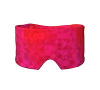 Triangle géométrique fuchsia,Masque pour les yeux bloquant la lumière Cache-yeux et cache-oreilles pour le sommeil