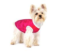 Triangle géométrique Fuchsia,T-Shirt sans Manches en Coton pour Animaux de Compagnie, Gilet Respirant, Extensible et Doux,M