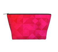 Triangle Géométrique Fuchsia, Trousse de Toilette Trousse de Maquillage Sac à cosmétiques Trousse de Toilette de Voyage Portable