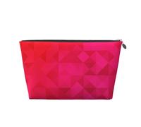 Triangle Géométrique Fuchsia, Trousse de Toilette Trousse de Maquillage Sac à cosmétiques Trousse de Toilette de Voyage Portable