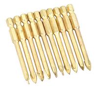 Triangle hex carbure Triangle de lance de lance Bits de forage à haute vitesse Forage en verre de carreaux en verre 10pcs Ensemble de rangement en plastique (10 packs, une ligne hexagonale 6 mm)