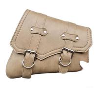 Triangle latéral en polyuréthane pour sac de moto avec pochette de rangement pour outils de selle, offrant une protection pour outils et accessoires avec fixation facile du cadre (droite)