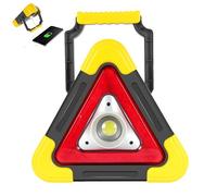 Triangle Lights - Solar Powered 2 In 1 Treat Road Triangles, Lampe LED Avec 4 Modes | Triangle D'urgence Lumière De Travail Pour L'accident De Véhicule, La Réparation, Le Camping, Les Voyages En Plein