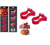 Triangle Lot de 2 emporte-pièces pour décoration de Citrouille Rouge