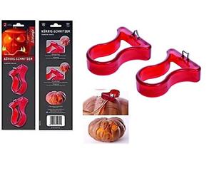 Triangle Lot de 2 emporte-pièces pour décoration de Citrouille Rouge