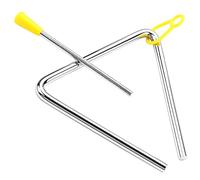 Triangle Lot de 5 clochettes triangulaires en métal, instrument musique, jouet musical au son clair for s'exercer Pour instrument de musique