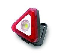 Triangle lumineux LED avec lampe torche et aimant 3 AAA non inclus.