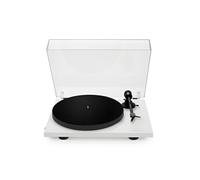 Triangle - Platine Vinyle Lunar 1 - Platine Vinyle Manuelle 33/45 Tours à Entrainement par Courroie - Cellule OM-5E intégrée - 420 x 112 x 330 mm - Blanc