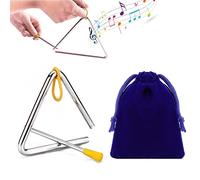 Triangle Musique, Triangle Instrument, Triangle de Percussion, Triangle Musical avec Batte, Outil D'enseignement Musical de D'instrument de Percussion de Triangle pour L'éducation Débutant, Butyeak