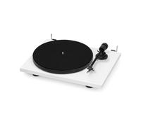 Triangle - Platine Vinyle Lunar 1 - Platine Vinyle Manuelle 33/45 Tours à Entrainement par Courroie - Cellule OM-5E intégrée - 420 x 112 x 330 mm - Blanc