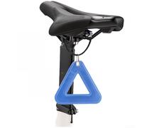 Triangle Réfléchissant Vélo Arrière PVC Haute Visibilité | Matériau haute réflexion, visibilité nocturne accrue, sécurité cycliste, design triangle, conditions faible (Blue 1pcs)