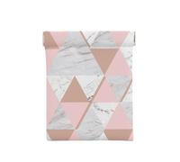 Triangle Rose Blanc, Sac de Rangement pour Femmes, Portefeuille supérieur à Presser, Petit Porte-Monnaie, Pochette de Changement