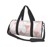 Triangle Rose Blanc, Sac de Voyage de Grande capacité, Sac à Main Rond, Sac de Voyage de Sport, fourre-Tout, Sac de Fitness