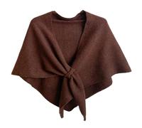 Triangle Shawl Scarf Crochet Style - Soft Cashmere Feel Shawls and Wraps for Evening Dresses, Weddings & Daily Wear (H-Brown)