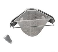 Triangle Sink Strainer Rack with 50 Mesh Bags(S Gray+ 50pcs bags)