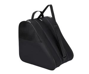Triangle Skate Bag - Ice Skating Footgear Purse with 3 Pockets | PP Oxford Cloth, Lightweight 390g, Multifunctional Sports Carry Case for Travel, Gym, Outdoor, Airplane, Competition