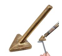 Triangle Solder Tip - Copper Iron Tool for Precision Repair | Smoothing Edge Design with Heat Resistant Construction for Electronics, Workshop, Garage, Car Projects and DIY Applications