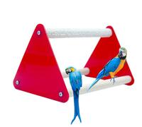 Triangle Standard Perche, Perche Standard Oiseau - Perche Debout Perche Trimmer Perroquet Mâchoire pour Perroquet - Bâton Écureuil coloré, Griffe Perroquet Aiguiser Perroquet pour perruches, perruches