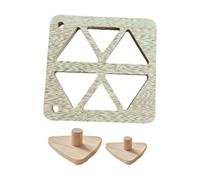 Triangle Sushi Maker - Non Stick Japanese Wooden Triangle Press, Kids Lunch Rice Ball Mold Maker For Home | Picnic Lunch DIY Meal Prep Cooking Food Preparation, 22x22x1.5cm