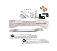 Triangle Suspension Bras Commande pour Civic Si 2001-2005 ES EM EP3 1 Pièce Cadre Moteur en Aluminium sous-Cadre Arrière Barre Liaison Bras Commande Inférieur Arrière Bras Liaison(Silver)