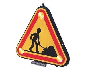 Triangle triflash à led class 1 double face 500mm polycarbonate avec relevage manuel CEA - 79300