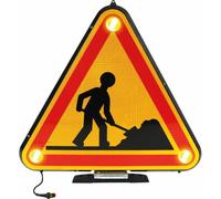 Triangle triflash à LED class 2 double face polycarbonate avec relevage électrique - CEA - 79311