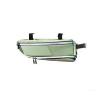 Triangle Vélo pour pu Résistant aux Rayures 37cm Triangle Vélo | Grand espace extensible, stockage essentiels, longues randonnées, aventures vélo, capacité optimisée(Green)