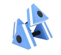 Triangle Water Dumbbells 2-Pack - Build Strength In The Pool | Portable EVA Foam Swim Fitness Equipment For Adults | For Aqua Aerobičs Water Sports, Lightweight Buoyant Training Easy Grip