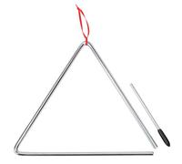 Triangle XDrum avec Baguette - Triangle pour Enfants et Éveil Musical - Instrument de Percussion de 25 cm (10") avec Maillet - Instrument Rythmique en Acier pour Maternelle