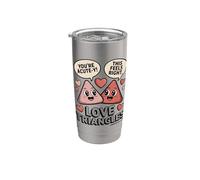 Triangles d'amour, mathématiques mignons, vous êtes aigu Y Gobelet isotherme en acier inoxydable double paroi