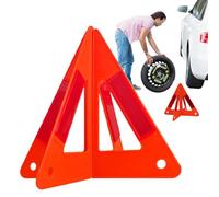 Triangles d'avertissement - Symbole de sécurité réflexive pliable | Accessoires d'alerte compacts non glissants pour les conducteurs | Triangle de voiture - Amis de la famille Utilisation de voyage en