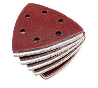 Triangles de Ponçage ,100 pièces ,6 trous ,93 x 93 x 93 mm , grain 80, pour ponceuses delta, Feuilles Abrasives, Papier Abrasif